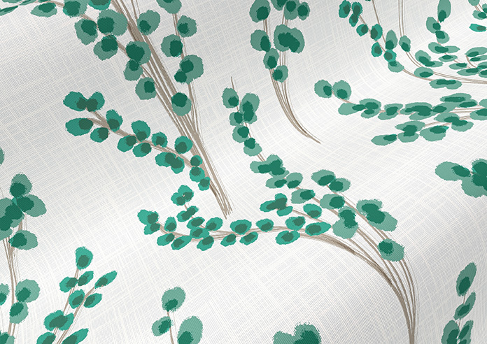 Willow Field, Peacock - Roller Blind - Image 4
